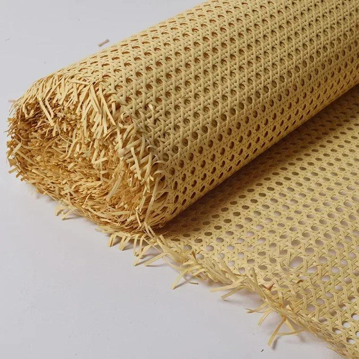 Indonesian Plastic Rattan Weaving Roll for Furniture Makeover - 35-50cm Wide Ideal for Chairs, Cabinets, and Tables