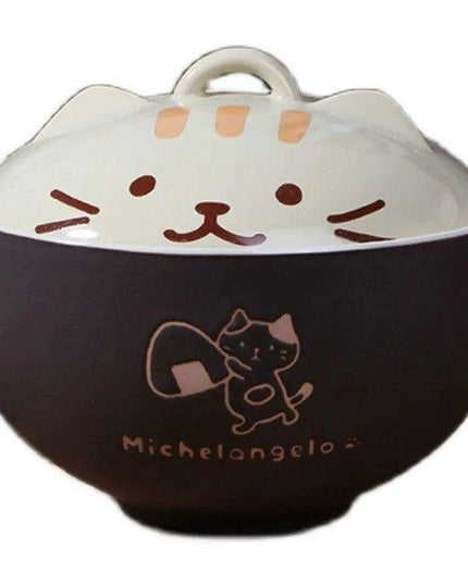 Playful Japanese Cat Ceramic Bowl Collection - Elevate Your Dining with Whimsical Delight
