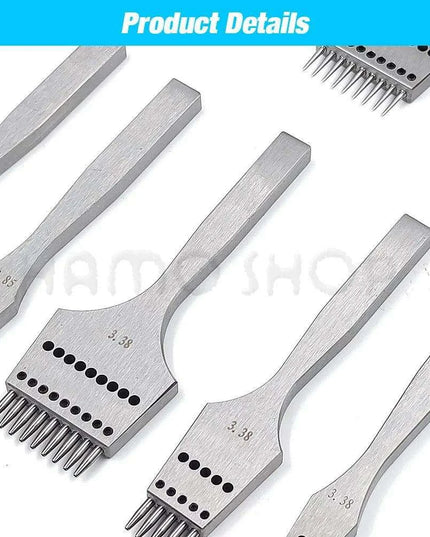 Premium Interchangeable Round Chisel Tool Set for Leather Crafting