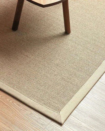 Vintage Chinese-Inspired 100% Sisal Tatami Floor Mat - Elegant 200x300cm Rug for Living Room, Bedroom, and Tea Table