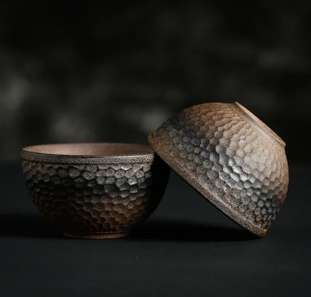 Japanese Artisan Tea Warmer Set - Vintage Ceramic Design