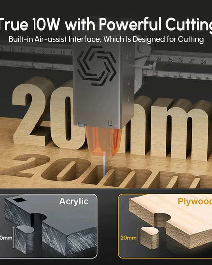 High-Performance Laser Engraver with Rapid Cutting Technology