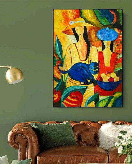 Sophisticated Elegance: Lady Canvas Artwork for Luxurious Home Design