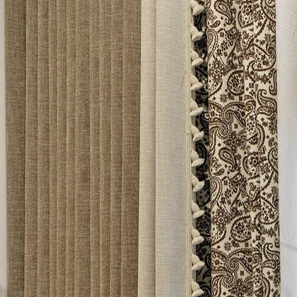 Vintage French Jacquard Chenille Curtains — Thickened, Custom Sizes