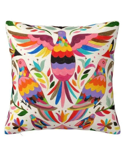 Exquisite Velvet Cushion Covers Featuring Mexican Butterfly and Floral Embroidery for Stylish Home Decor