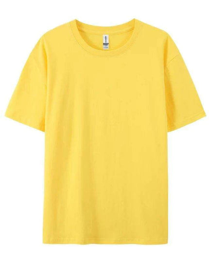 Unisex 280g Cotton Crewneck T-shirt - 20 Vibrant Colors Available, Short Sleeve Loose Fit