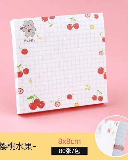 Playful Pets and Fruits Sticky Notes Set: Fun Organization for All