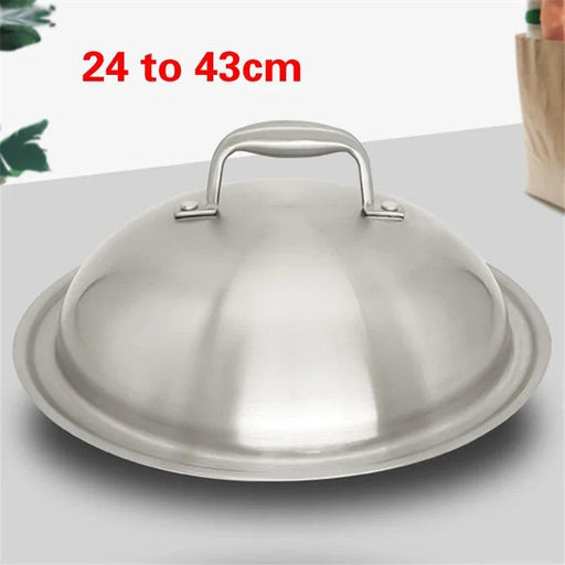 Stainless Steel Pot Cover with Adjustable High Arch - Versatile Kitchen Essential