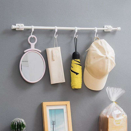 Heavy-Duty Waterproof Curtain Rod Brackets with Easy Peel-and-Stick Installation