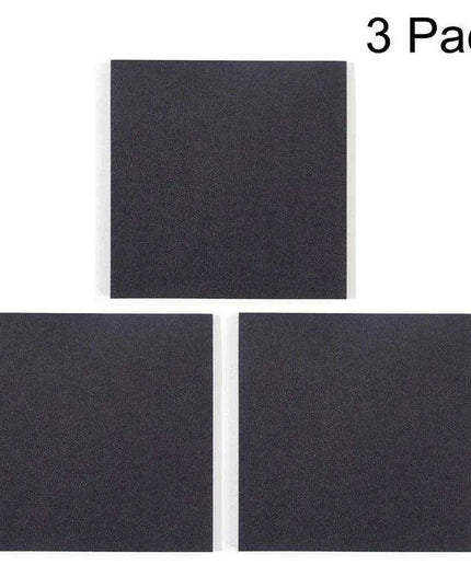 Sleek Black Sticky Note Collection - Perfect for Highlighting and More