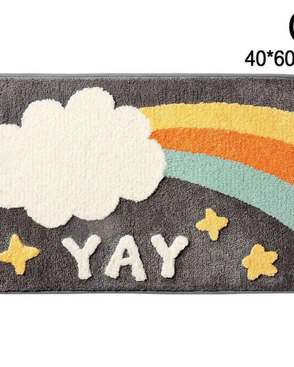 Colorful Comfort Plush Bath Mat - Soft Absorbent Rug