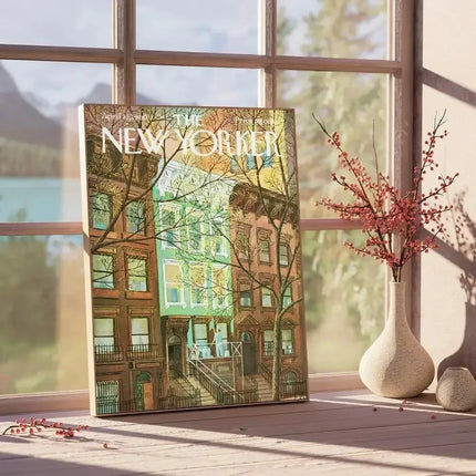 New Yorker Magazine Waterproof Canvas Poster - Vintage Editorial Wall Art