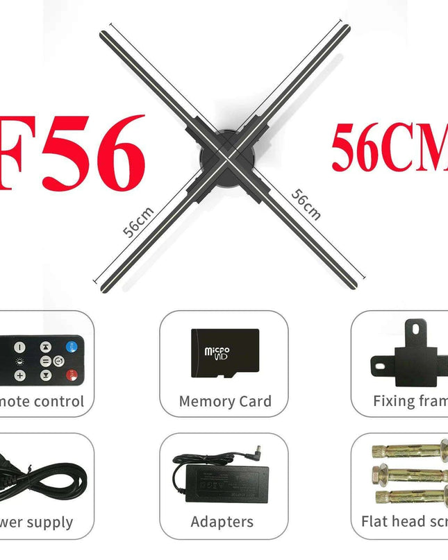 Revolutionary 3D Holographic Advertising Projector - Elevate Your Brand Experience