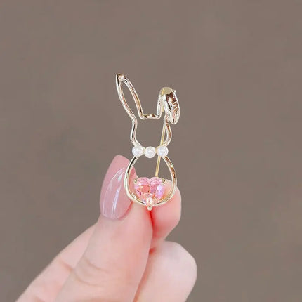 Trendy Zone Lovely Birds Butterfly Cat Brooch with Pearl & Rhinestones