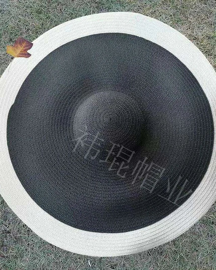 Extra-Wide 25cm Brim Floppy Straw Sun Hat for Women - UV Protection, Travel-Friendly Summer Essential - Wholesale Options Available