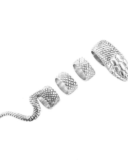 Serpent's Whisper: Enchanting Vintage Gothic Jewelry Set