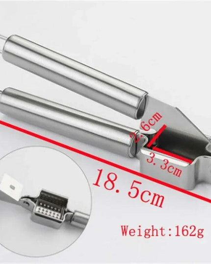 Premium Stainless Steel Garlic Press and Vegetable Dicer Set for Quick Meal Preparation