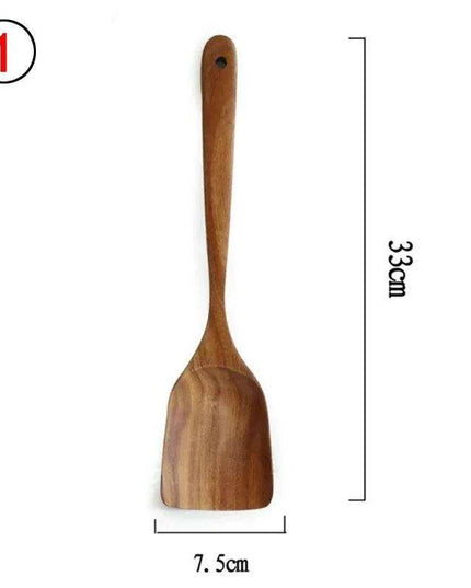 Rustic Acacia Wood Culinary Utensil Set - Timeless Tools for the Modern Kitchen