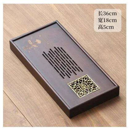 Elegant Wooden Tea Set with Nordic Coasters and Mess-Free Serving Design