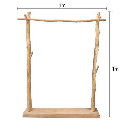 Hongding2 Japandi Style Clothes Rack - Stylish Wood Design & Display