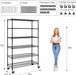 Heavy-Duty Adjustable Metal Storage Rack with 6000 lbs Capacity and Versatile Shelving Options