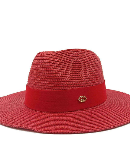 Chic Macaron White Straw Hat for Summer Travel - Essential Sun Protection for Beach Days 2023