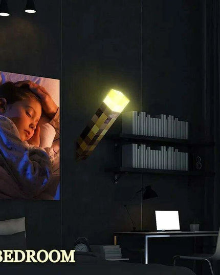 Playful Brownstone Cartoon LED Rechargeable Night Light Torch for Kids - 11-Inch with 4 Color Options