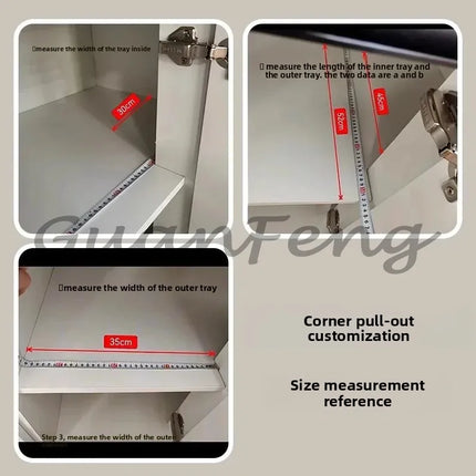 Single-Layer Pull-Out Cabinet Storage Tray