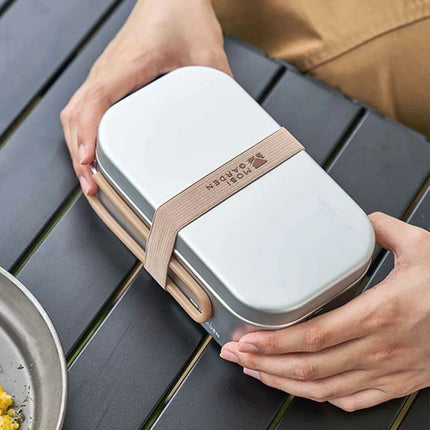 Portable Aluminum Dining Box for Outdoor Culinary Adventures