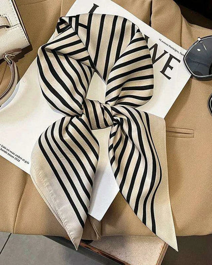 Elegant Satin Square Shawl Hijab: Luxurious 70x70cm Bandana for Women