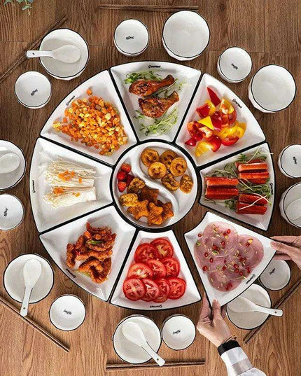 Exquisite 9-Piece Ceramic Dining Set for Memorable Meals