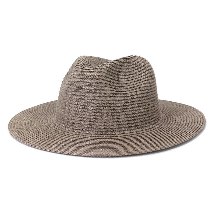 Chic Macaron White Straw Hat for Summer Travel - Essential Sun Protection for Beach Days 2023