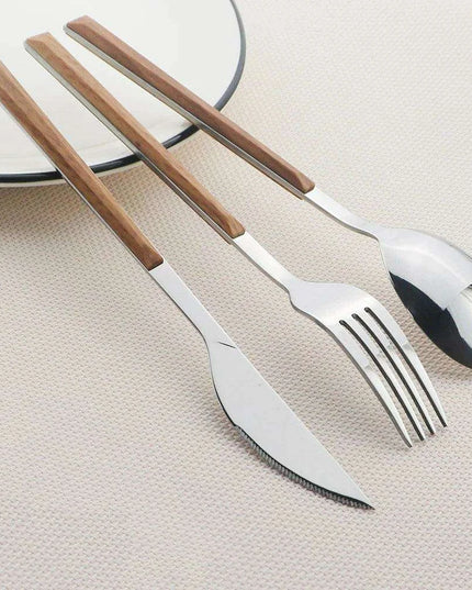 16-Piece Korean Stainless Steel Flatware Set