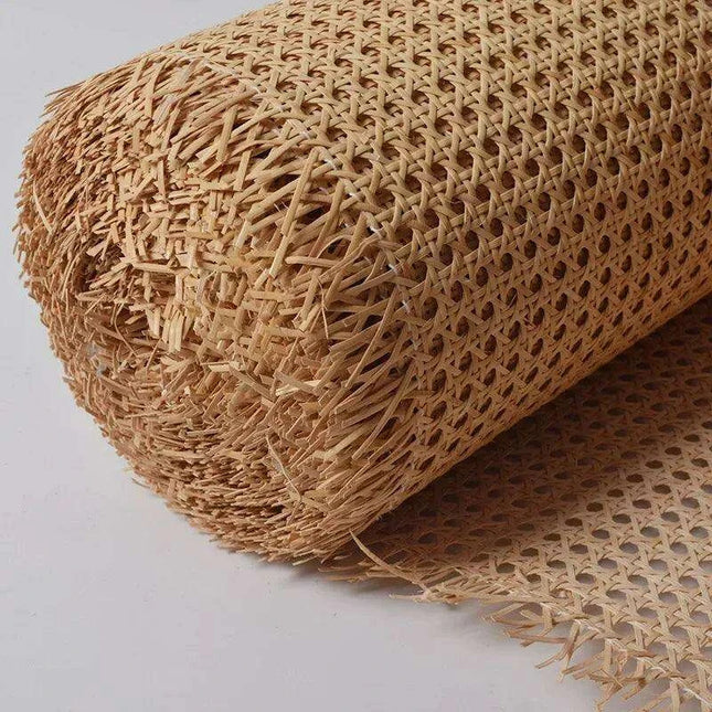 Indonesian Plastic Rattan Weaving Roll for Furniture Makeover - 35-50cm Wide Ideal for Chairs, Cabinets, and Tables
