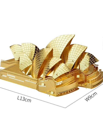 Sydney Opera House 3D Metal Puzzle Kit - Elegant DIY Model for Creative Minds