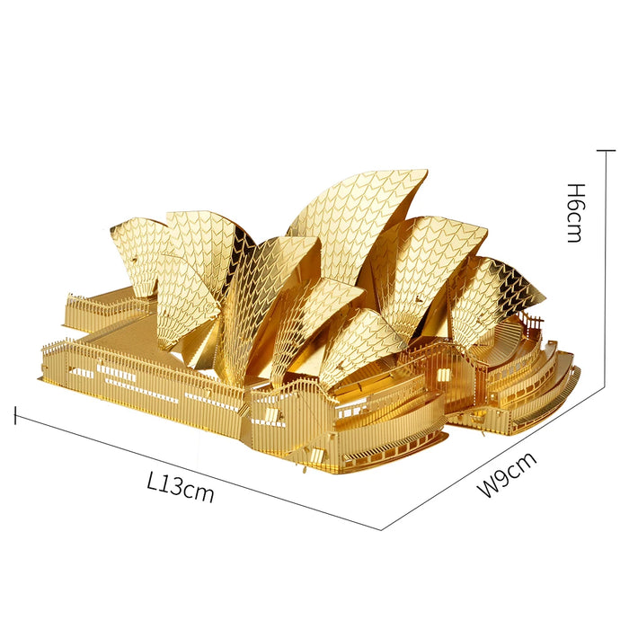 Sydney Opera House 3D Metal Puzzle Model Kit - Intricate DIY Building Set for Adults