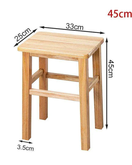 Rustic Kids' Round Wooden Bench - Stylish Multi-Use Stool for Home Decor