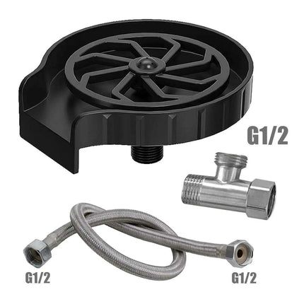 Automatic High Pressure Stainless Steel Glass Rinser Kit for Effortless Kitchen Cleaning