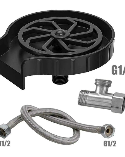 Automatic High Pressure Stainless Steel Glass Rinser Kit for Effortless Kitchen Cleaning