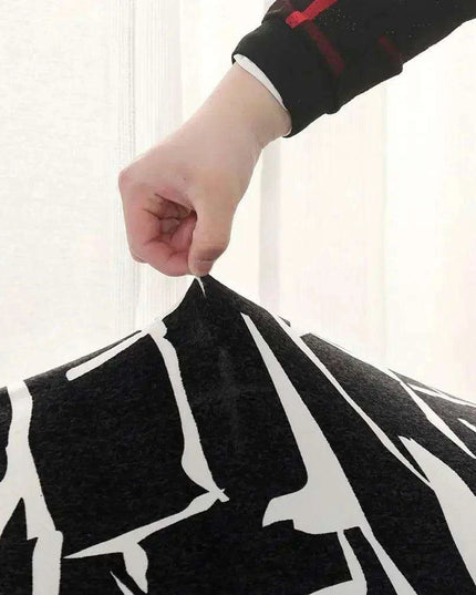 Elegant Stretch Slipcover for Futon Sofa with Stylish Print