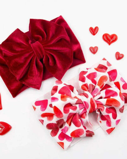 Velvet Elegance Baby Headbands Set - Stylish Infant Accessory Collection