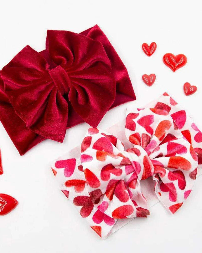 Velvet Elegance Baby Headbands Set - Stylish Infant Accessory Collection