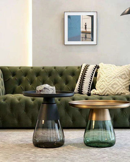 Elegant Retro Italian Glass Coffee Table