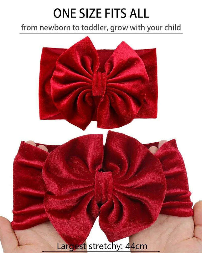 Velvet Elegance Baby Headbands Set - Stylish Infant Accessory Collection
