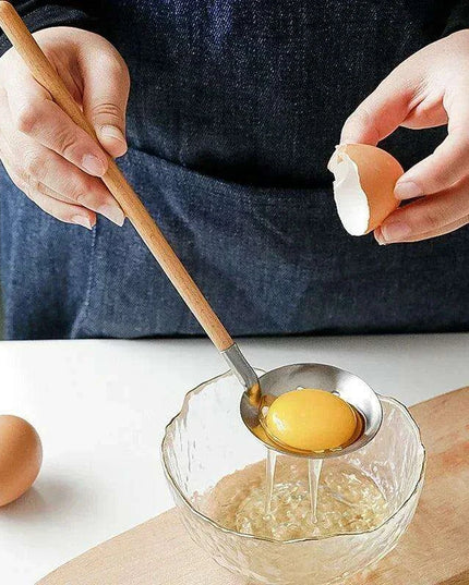 Stylish Long-Handled Japanese Wooden Ladle - Perfect for Soups and Hot Pot