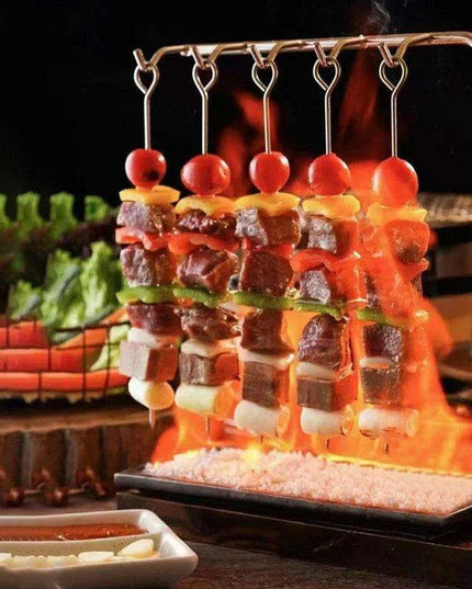 Ultimate BBQ Skewer and Plate Set - Master the Art of Grilling!