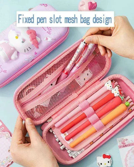 Kuromi & Cinnamoroll Anime-Inspired Pencil Case - Stylish and Functional Stationery Organizer