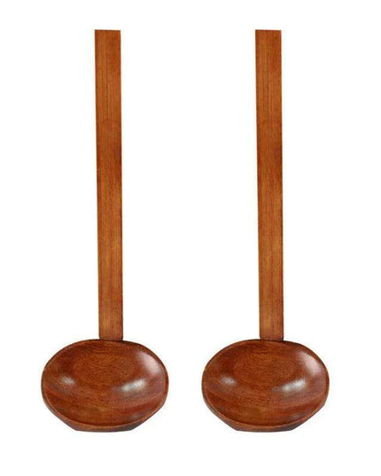 Elegant Japanese Wooden Spoons - Artisanal Utensils for Rice, Soup, and Desserts