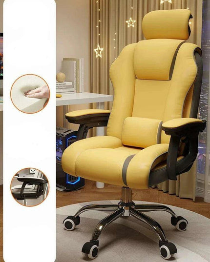 Pink Gaming Throne with Rolling Massage - Elevate Your Workspace!