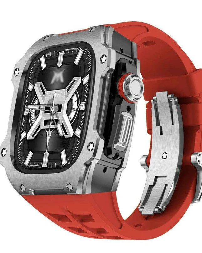 Premium 49mm Stainless Steel Apple Watch Case and Band - Redefine Your Elegance